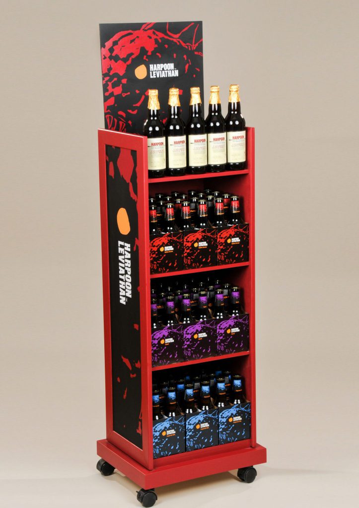 Beverage Display Rack | Fully Printed Sides and Header - Dunning Displays