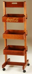 Movable Wooden Display Rack