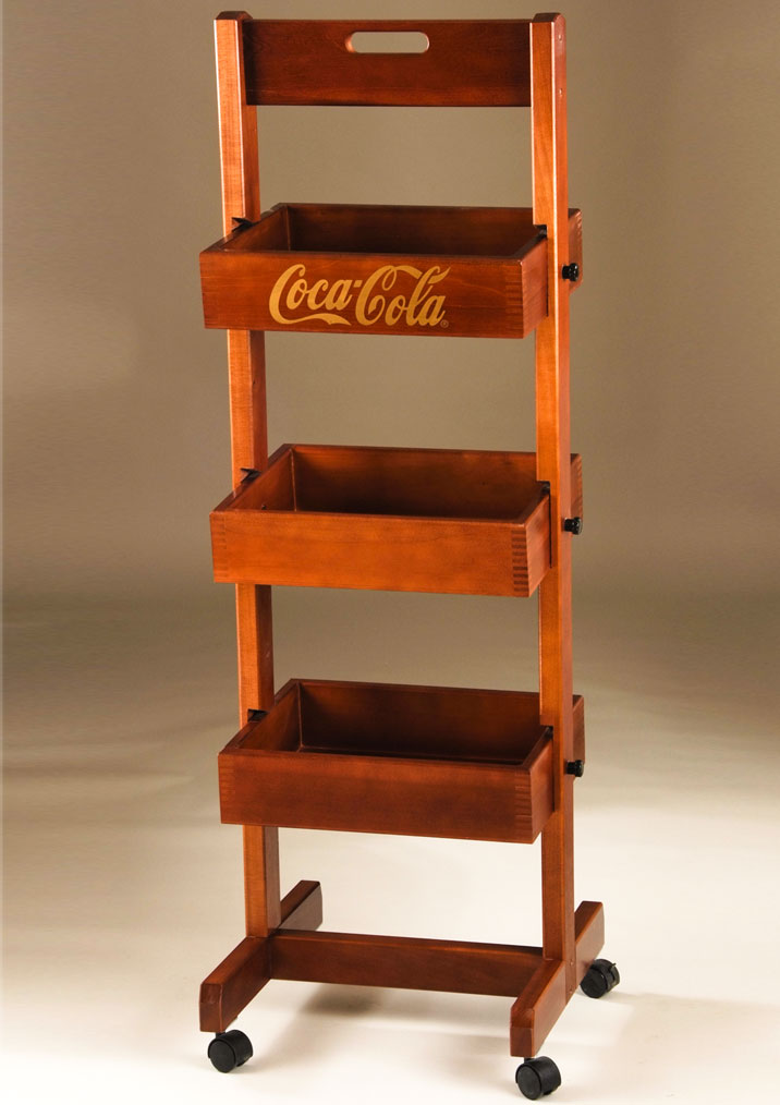 Movable Wooden Display Rack - Dunning Displays